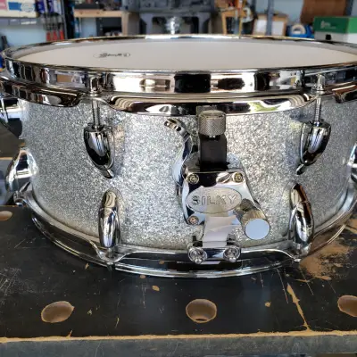 Billy Blast Drums 14"x5.5" Silver Sparkle Snare Drum 2017 Silver Sparkle image 2