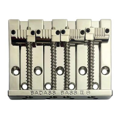 Leo Quan Badass II 4-String Bass Bridge Grooved Saddles Nickel BB-3342-001 for sale