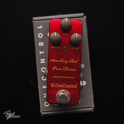 Reverb.com listing, price, conditions, and images for one-control-strawberry-red-overdrive