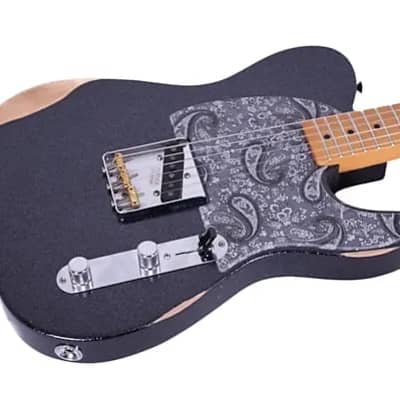 Fender Brad Paisley Road Worn Esquire Black Sparkle image 1