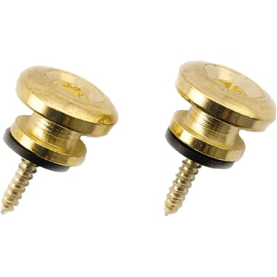 Gold Oversized End Pin Acoustic Electric Guitar Strap Buttons Screws Pads image 3