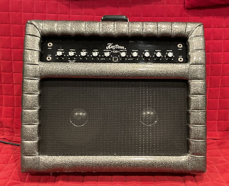 Vintage 1970 Kustom K150-8 Amp Sparkle Tuck and Roll USA Reverb Tremolo  Vibrato 2x10” Jensen Speakers 150