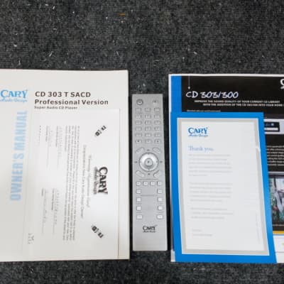Cary Audio CD 303T Vacuum Tube SACD/CD image 15