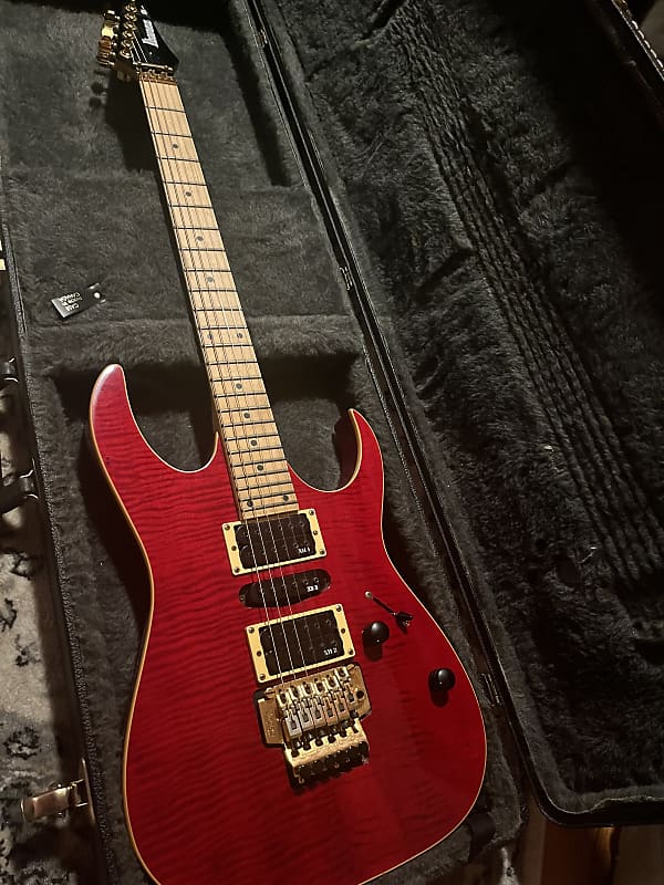 Ibanez Ex3700 1990-1993 - Red flame top*Rare* image 1