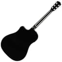 Fender CD-60SCE Dreadnought Solid Top Black Acoustic-Electric Guitar Customer Return