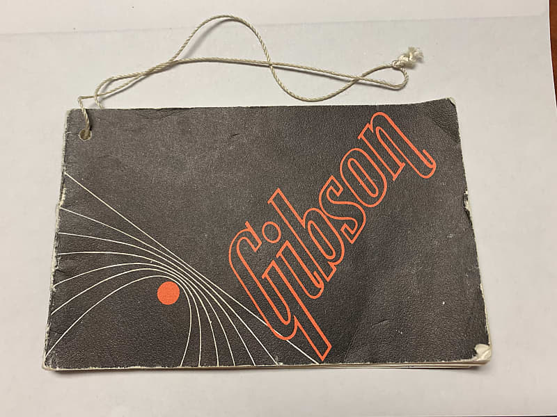 Gibson Hang Tag Owners Manual Warranty 1960s Vintage USA *FREE Shipping* image 1