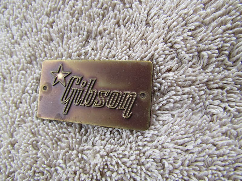Gibson Case Badge 1950's Vintage Gibson Case BadgeVintage Correct Part image 1