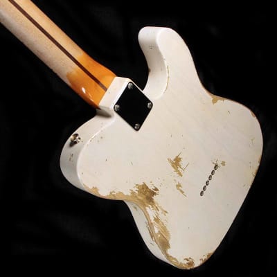 Fender Custom Shop 52 Tele HS Aged white blonde heavy relic humbucker lefty lefthanded LH image 5