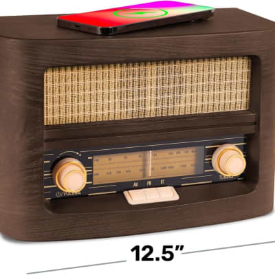 Fuse Vint Vintage Retro Radio & Speaker with Qi Charging Pad and Bluetooth image 6