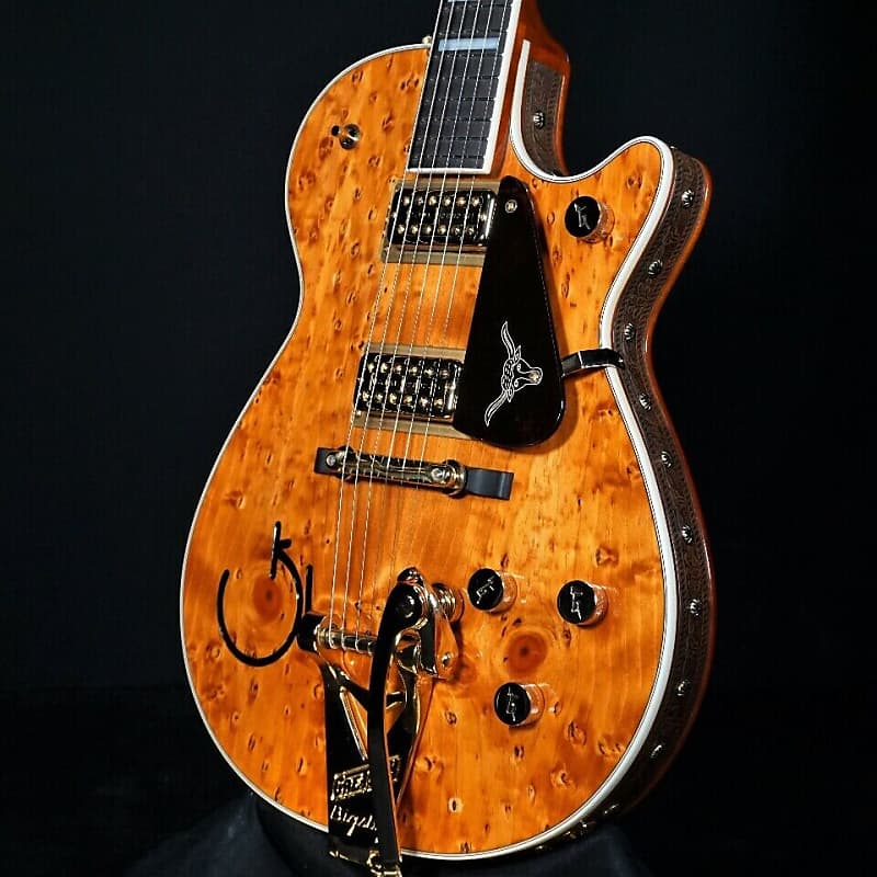 Gretsch Custom Shop G6130 Roundup Birdseye Knotty Pine Guitar image 1