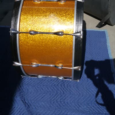 Slingerland Vintage 26 x14" Marching Bass Drum 1970's Sparkling Orange Pearl - CAN SHIP! image 8