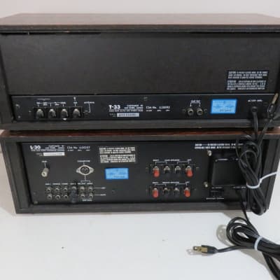 LUXMAN 2PC AMPLIFIER L-30 + TUNER T-33 +ORIGINAL MANUALS SERVICED FULLY RECAPPED image 10