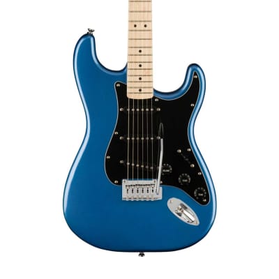 Squier Affinity Series Stratocaster Electric Guitar, Maple FB, Lake Placid Blue image 3