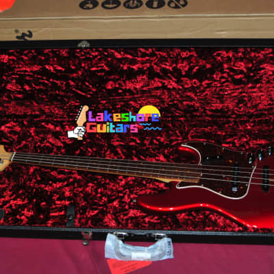 Fender American Original '60s Jazz Bass with Rosewood Fretboard 2018 - 2020 Candy Apple Red image 16