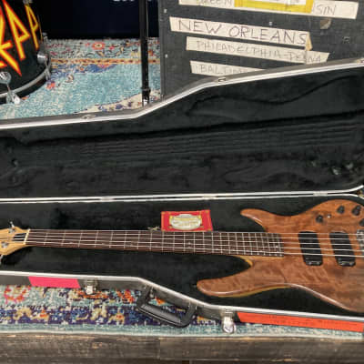 Rick Savage's, Def Leppard Washburn Bubinga 5-String Bass Guitar (RS #5020) Authenticated! image 17