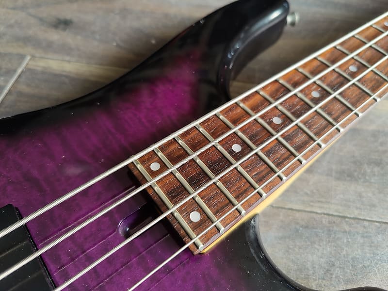 1990's Fernandes Japan FRB-40 PJ Revolver Bass (Purple | Reverb