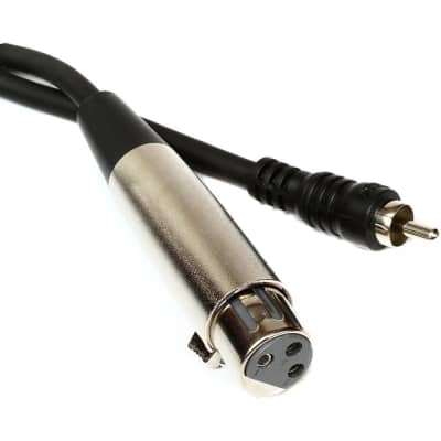 Hosa XRF-105 XLR Female to RCA Male Audio Interconnect Cable (5 ft) image 2