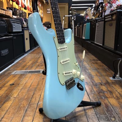 Fender Custom Shop Limited Edition '59 Stratocaster Journeyman Relic Super Faded Aged Daphne Blue w/Hard Case image 2