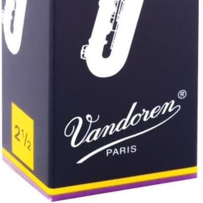 Vandoren Baritone Sax Reeds, 2.5, Box of 5 image 1