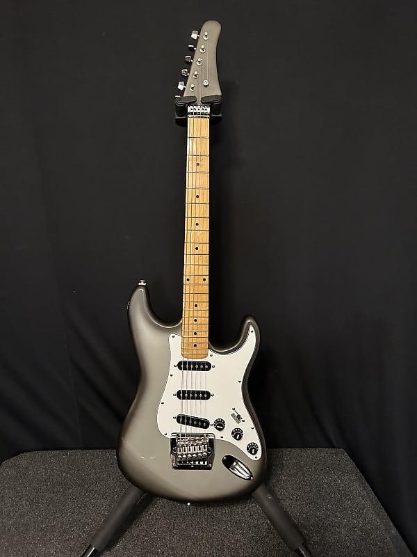 Japan Made Silverburst Strat Style Electric Guitar Silver Guitar #332 image 1
