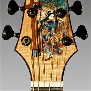 Harvey Leach - The Geisha Inlay Art Guitar (pairs with The Samurai - also listed) image 6