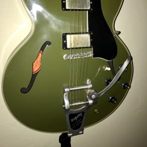 Gibson ES-355 1 of 100 VOS Olive Drab Memphis Custom Shop Historic Reissue Limited Edition 2015 335 image 7