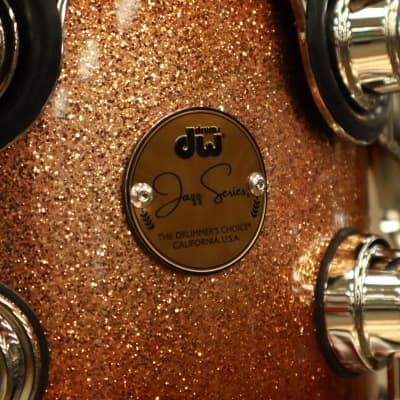 DW Jazz Series Maple/Gum Shellpack 22/10/12/14/16 (Copper Glitz Burst with Nickel Hardware) image 3