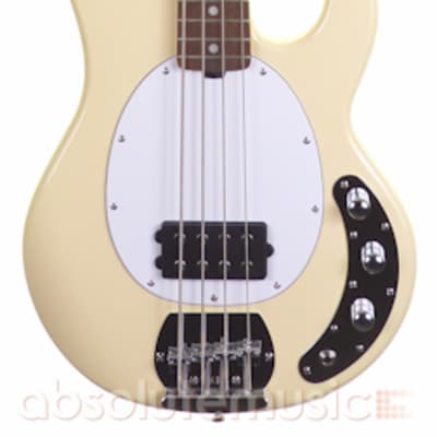 Sterling By Musicman SUB RAY4 Bass Guitar, Vintage Cream, Jatoba Fingerboard image 3