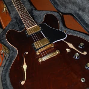 Gibson Custom Shop Dot Reissue ESDT 335 Hardshell Gibson Case 2001 Dark Walnut image 10