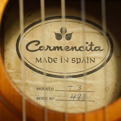 1970s Carmencita T3 Spanish Classical Guitar (VIDEO! Fresh Work, Ready) image 17