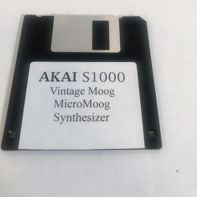 Akai S1000 MicroMoog Sound Library Early 90s