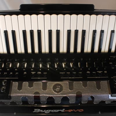 5969 - Black Bugari Evo Haria P41 Digital Piano Accordion 41 120 Compare Roland FR-8X image 2