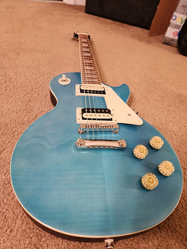 Epiphone les deals paul ocean blue