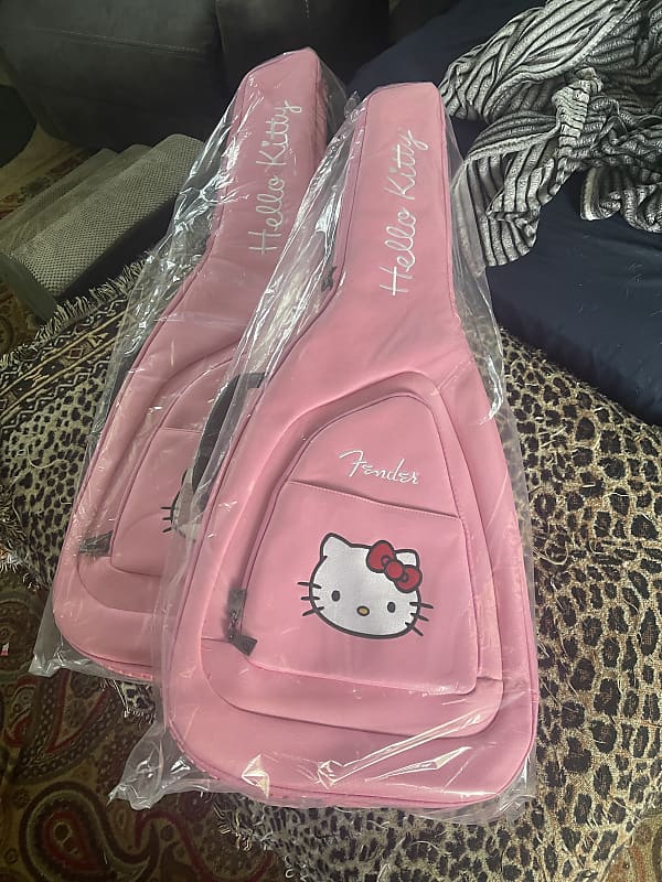 Squier Hello Kitty Gig Bag LAST ONE! Case Upgraded SkunkWerx 2024 - Pink and White image 1