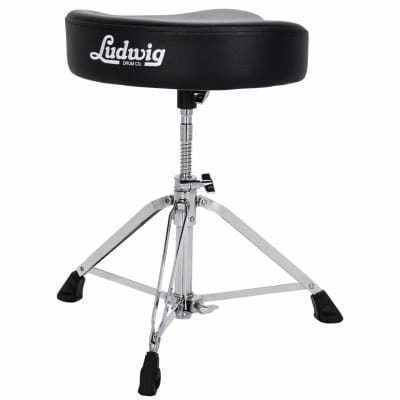 Ludwig LP50TH Pro Series Saddle Drum Throne, Black image 2