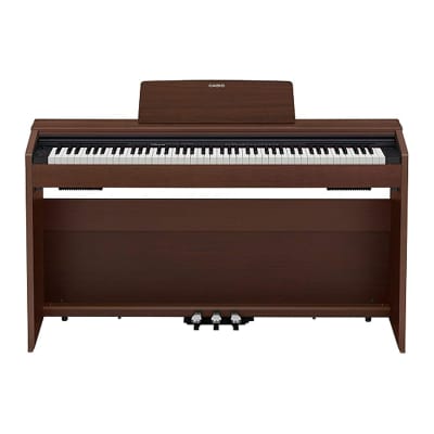 Casio PX-870 BN Privia Digital Home Piano, 256 Notes of Polyphony, 19 Instrument Tones, Volume Sync EQ (Brown) image 1