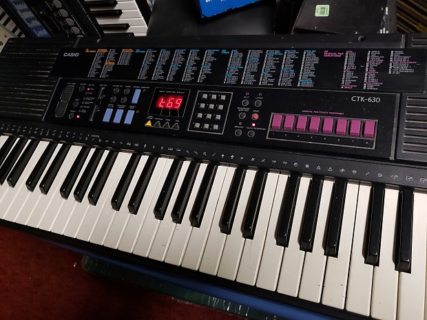 Vintage Casio CTK-630 1990's Keyboard w/Touch Response Pads