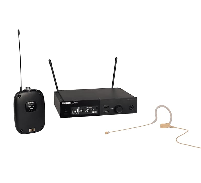 Shure SLXD14/153T-G58 Wireless System with SLXD1 Transmitter and MX153T Headworn Mic G58 Band image 1