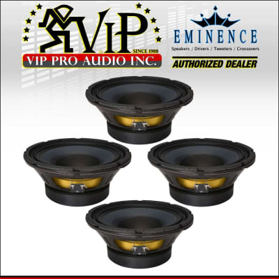 4x Eminence DELTA-10A 10" Mid-Bass Woofer 700W Midrange 8Ohm Replacement Speaker image 7