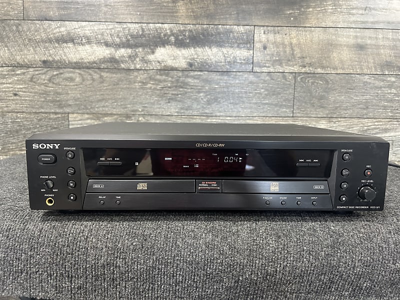 Sony RCD-W1 CD Recorder Dual popular Deck; No Remote ; USED- Fully Functional