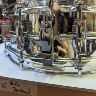 Classic 1970s Ludwig Chrome 5 x 14" Supraphonic Snare Drum - Looks Good - Sounds Great! image 3