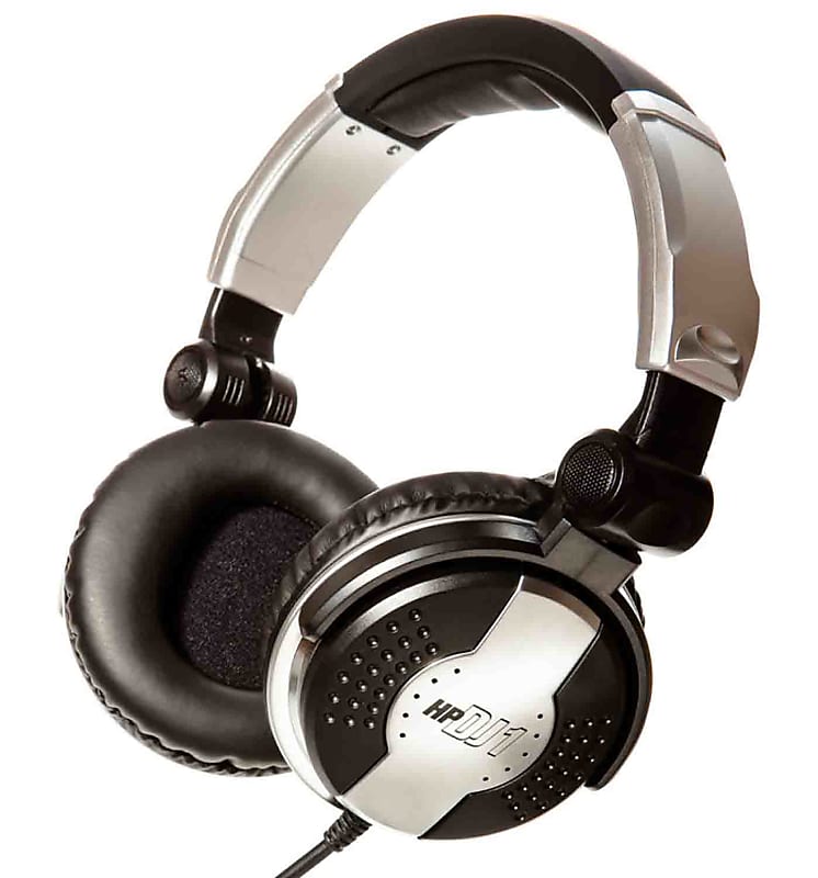 Apex HPDJ1 Closed Ear Folding Stereo DJ Headphones with Swivel Options image 1