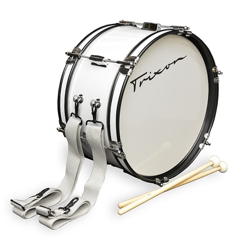 Trixon 12 By 7 Junior Marching Snare - White Polish - Jim Laabs Music Store