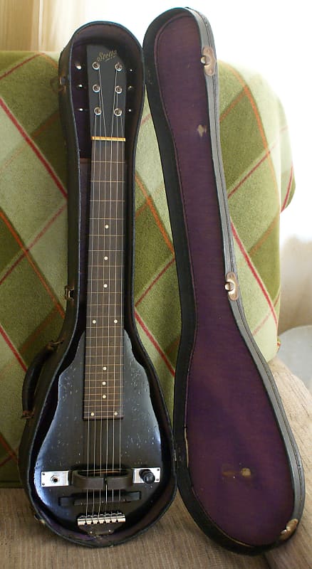 Stella Lap Steel Guitar with Horseshoe Pickup - Circa 1936