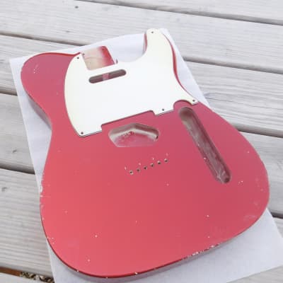 BloomDoom Nitro Lacquer Aged Relic Candy Apple Red T-Style Vintage Custom Guitar Body image 1