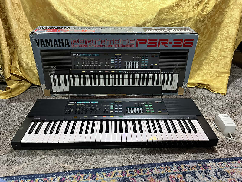 Yamaha PSR-36 Portatone, Vintage 80's FM Synthesizer, Full Size Keys, Original Box, Great Condition image 1