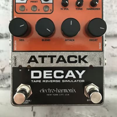 New Electro-Harmonix EHX Attack Decay Tape Reverse Simulator Guitar Pedal!  | Reverb