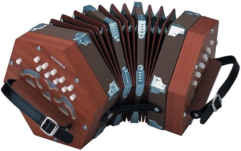 Hohner Accordions Model D40 20 Key Concertina with Gig Bag - 20 button / 40 reed image 1