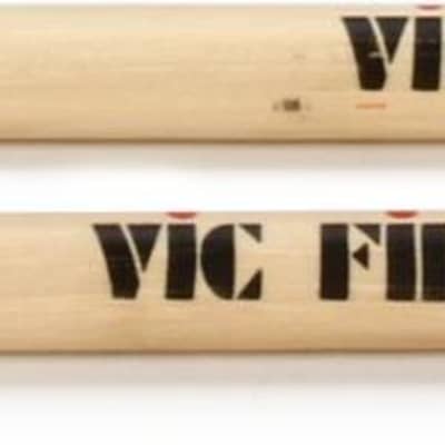Vic Firth American Classic Drumsticks Barrel Tip - 5A - Barrel Tip (4-pack) Bundle