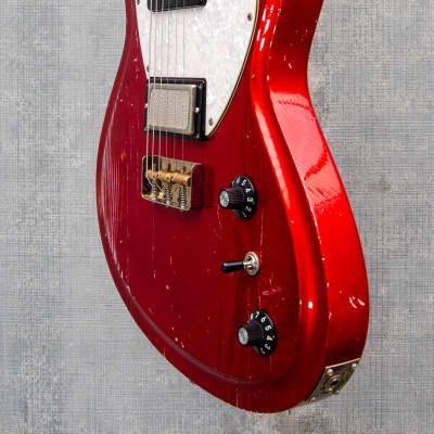 Maghini Guitars Satellite Candy Apple Red image 5